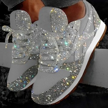 Ross - Nowoczesne błyszczące sneakersy