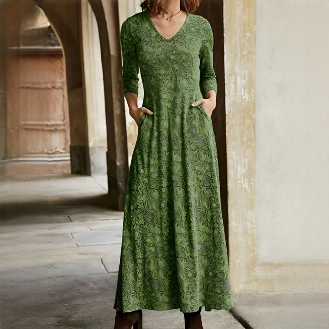 Sophie - Długa sukienka w stylu vintage