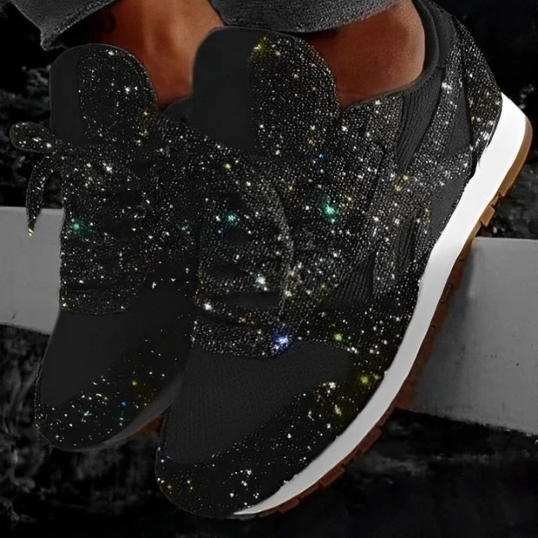 Ross - Nowoczesne błyszczące sneakersy