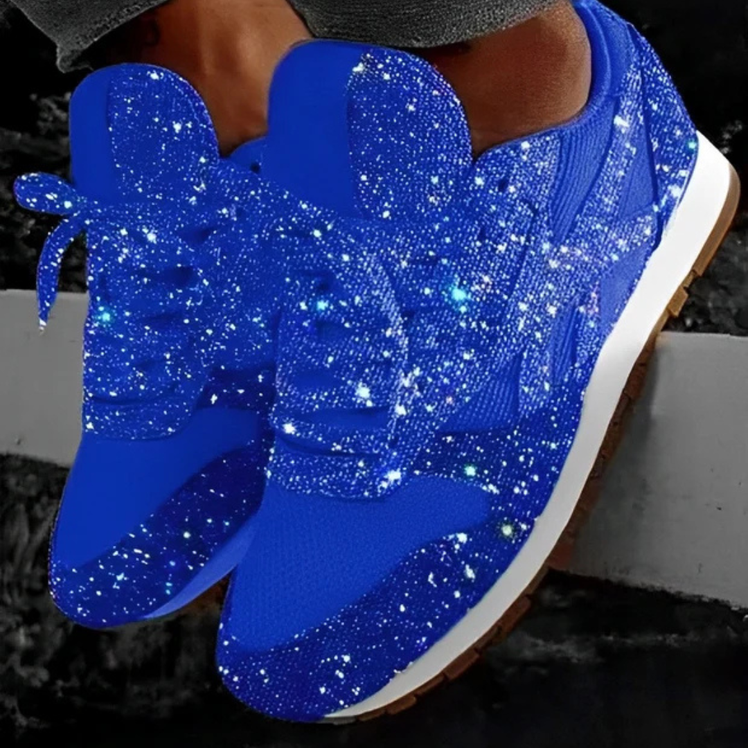 Ross - Nowoczesne błyszczące sneakersy