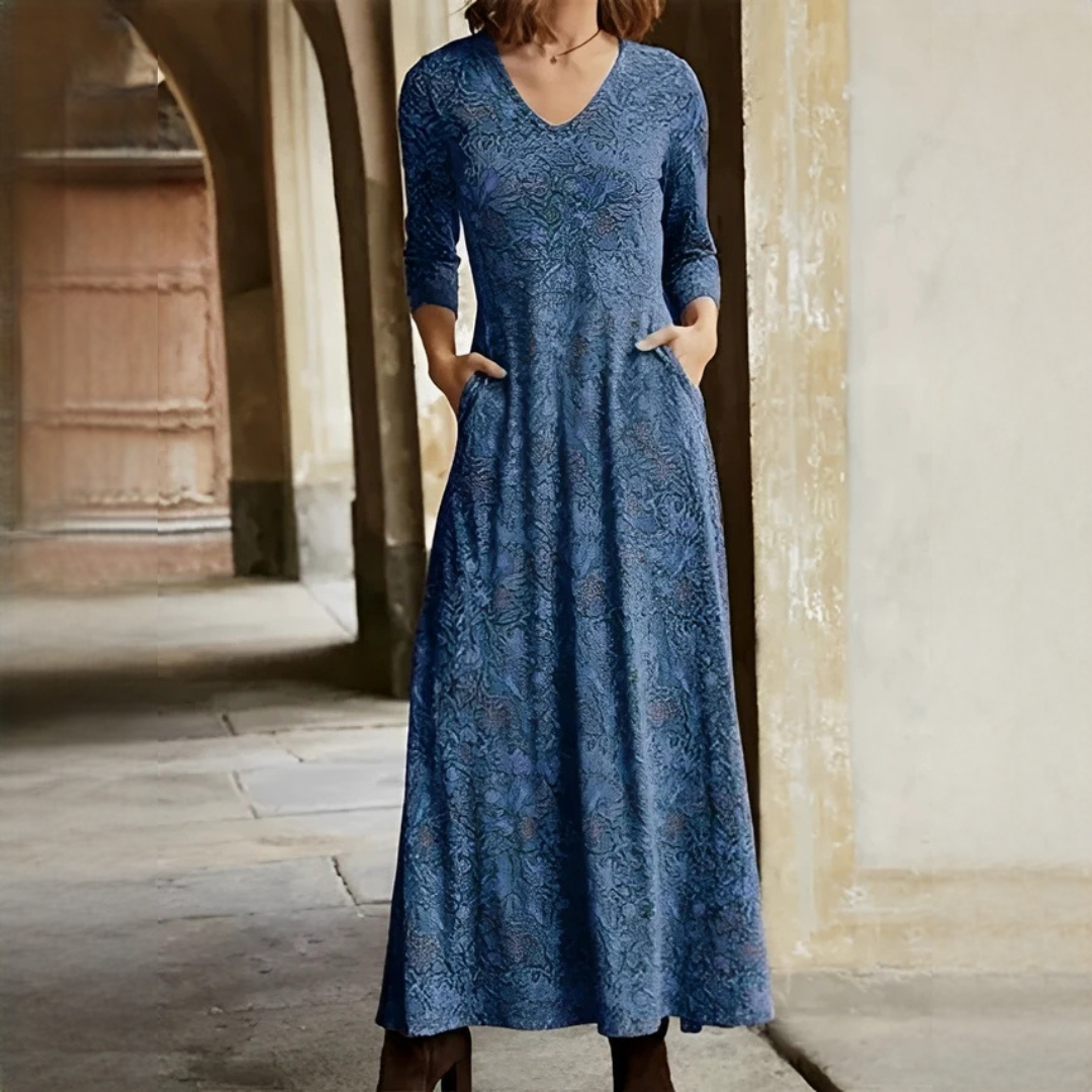Sophie - Długa sukienka w stylu vintage
