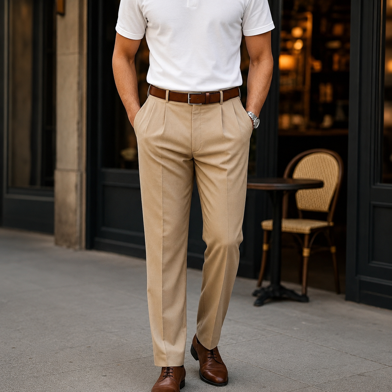 Brandon - Formalne Proste Spodnie