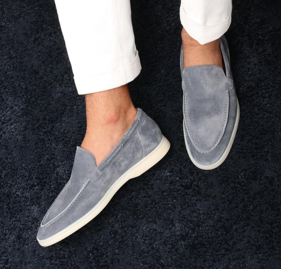 Lorenzo – Klasyczne zamszowe loafers dla mężczyzn