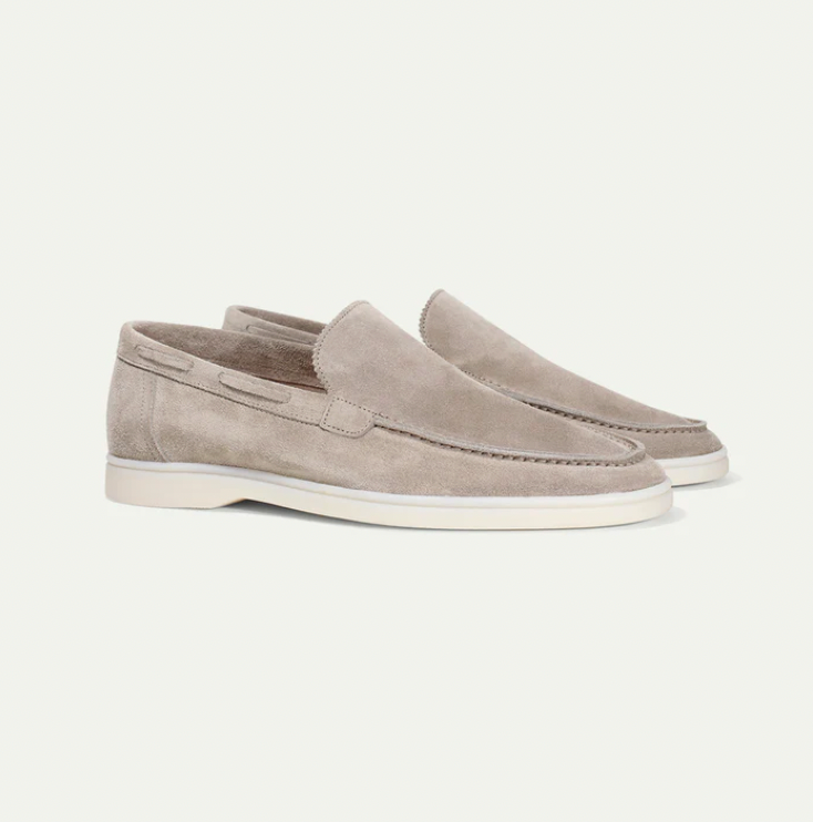 Lorenzo – Klasyczne zamszowe loafers dla mężczyzn