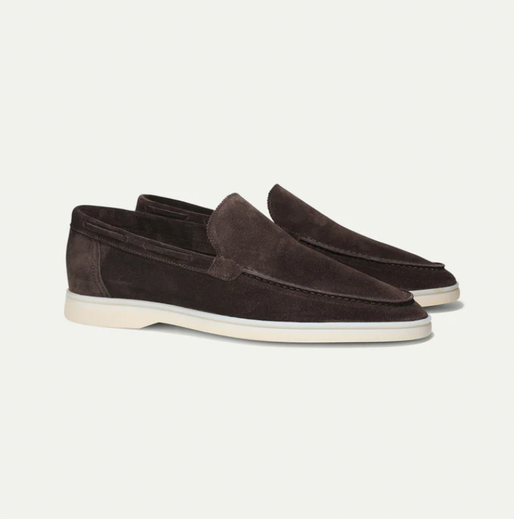 Lorenzo – Klasyczne zamszowe loafers dla mężczyzn