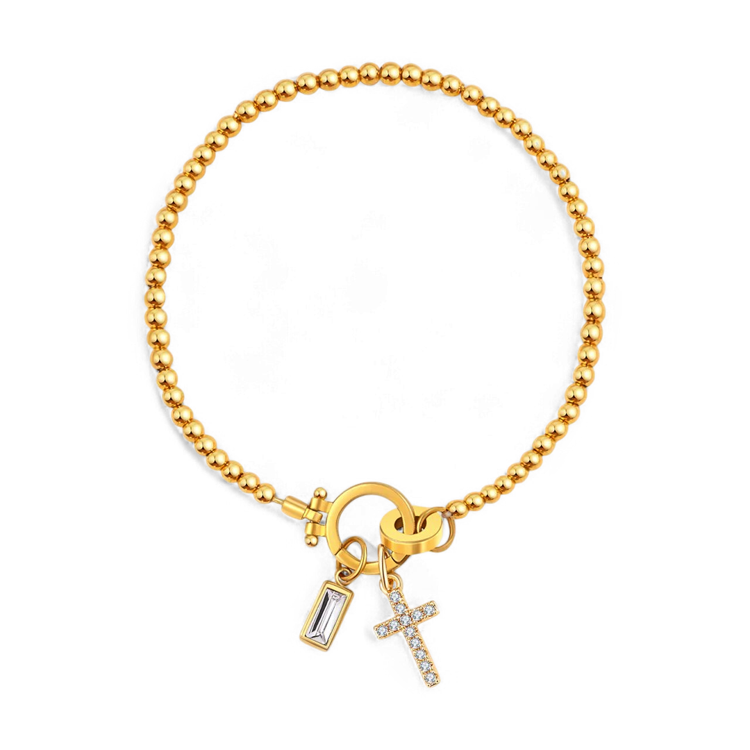 Eli – Pulsera z wisiorkiem w kształcie krzyża