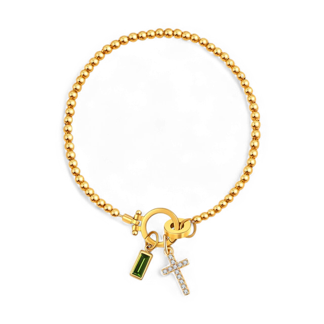 Eli – Pulsera z wisiorkiem w kształcie krzyża