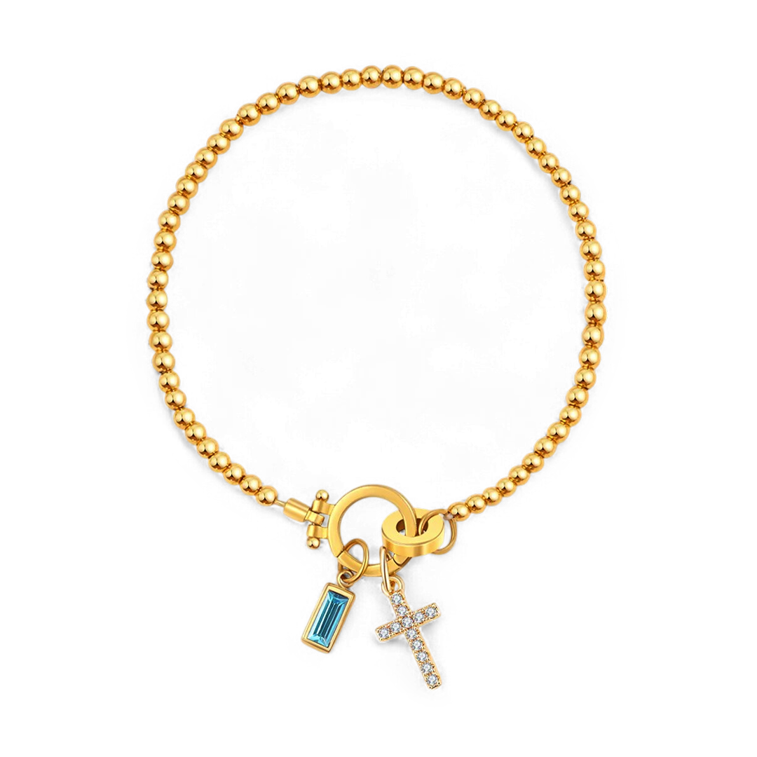 Eli – Pulsera z wisiorkiem w kształcie krzyża