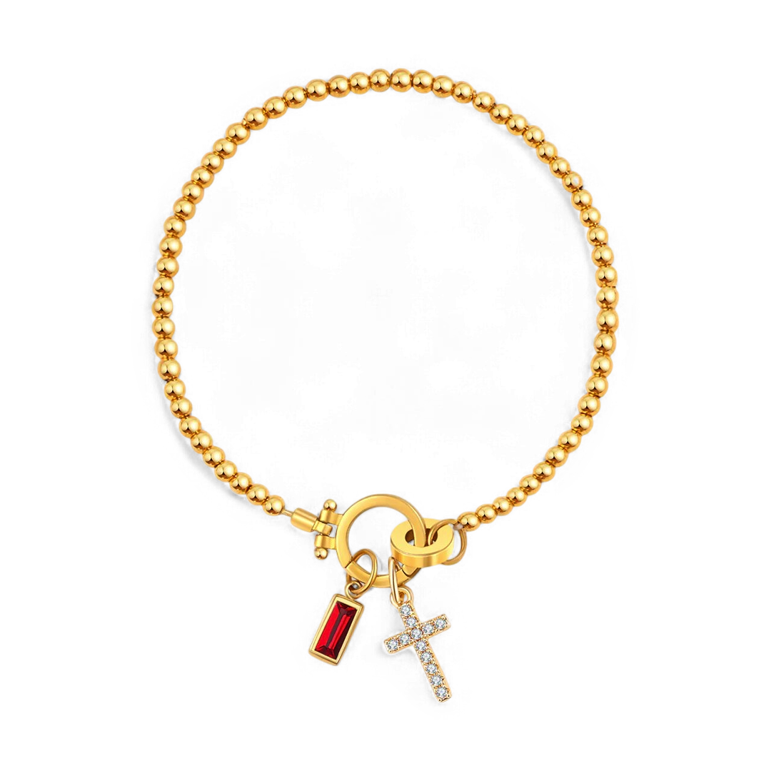Eli – Pulsera z wisiorkiem w kształcie krzyża