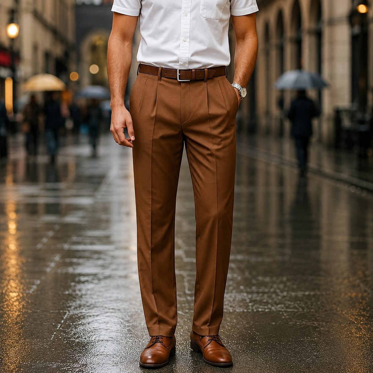 Brandon - Formalne Proste Spodnie