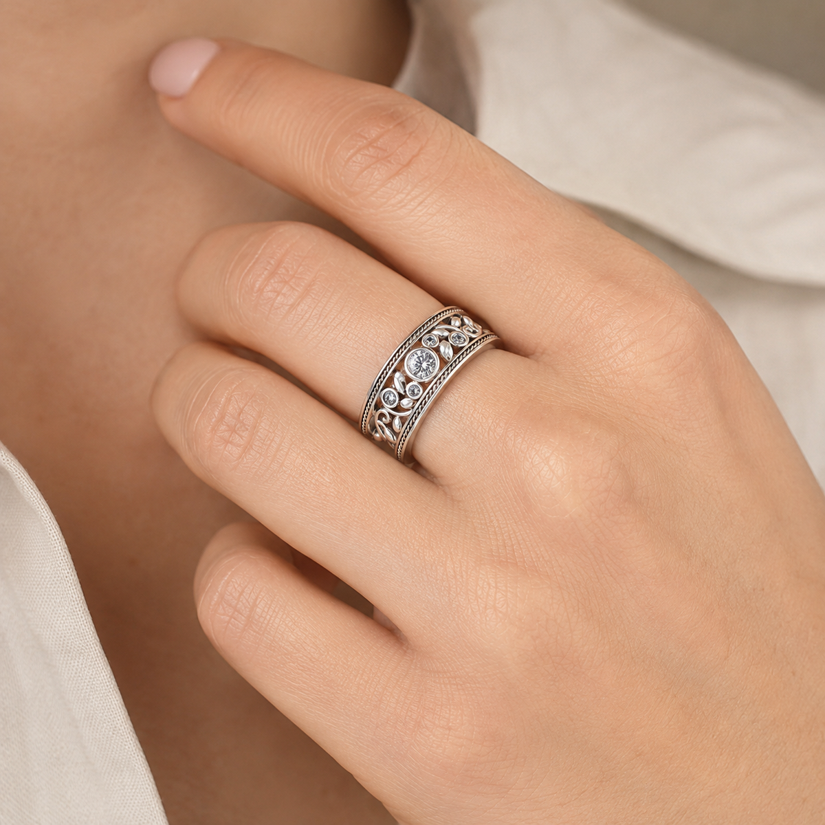 Nina – Pierscionek wintage elegancki