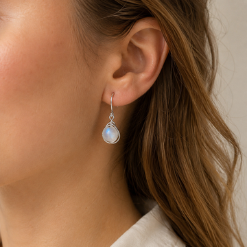 Aylin – Kolczyki wiszące boho z moonstone