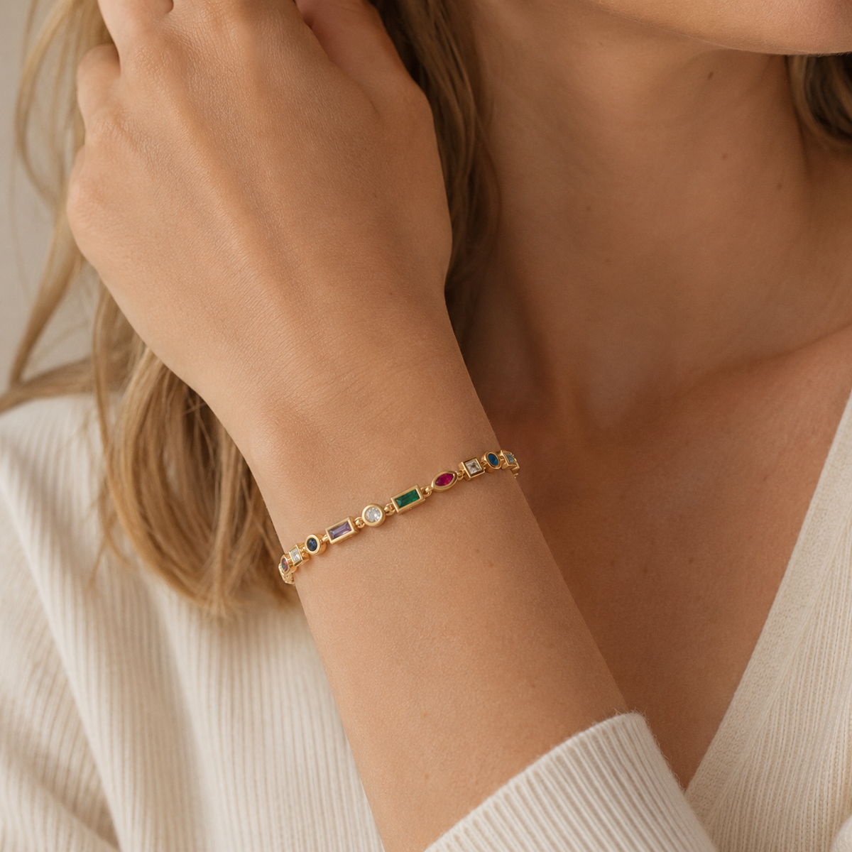 Nozomi – Pulsera kolorowa de cristales