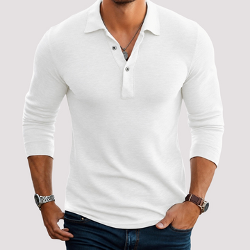 Jack - Casualna koszulka polo z długim rękawem