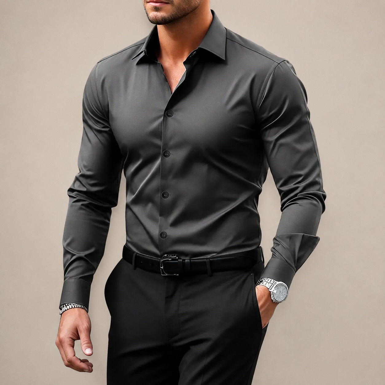 Gibbs - Formalna Koszula Slim Fit