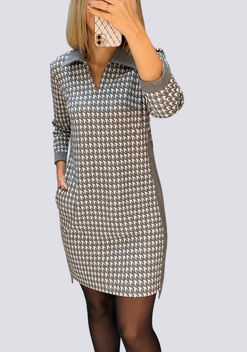 Saskia - Stylowa Sukienka Mini z Klapami