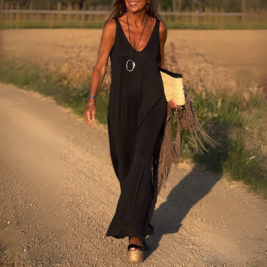 Riley - Luźna Maxi Sukienka