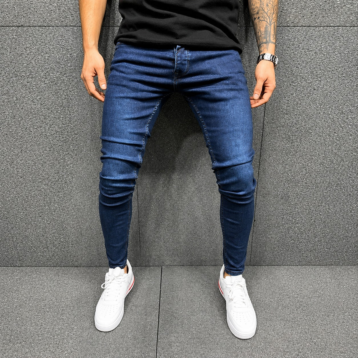 Keelan - Modne obcisłe jeansy slim fit
