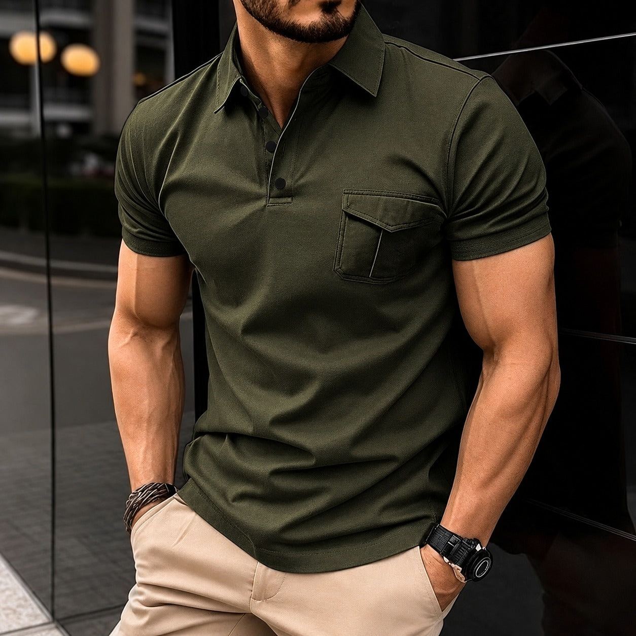 Jayden - Stylowa dopasowana koszulka polo