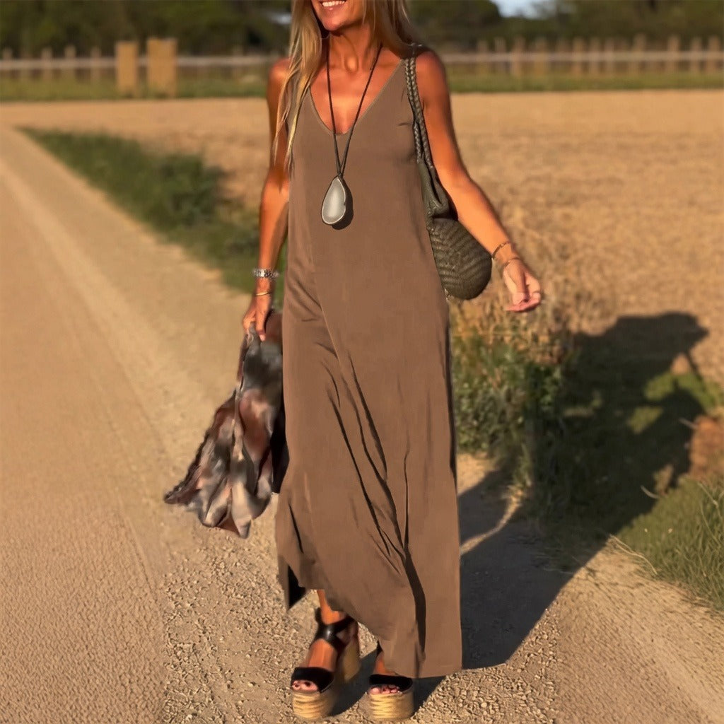 Riley - Luźna Maxi Sukienka