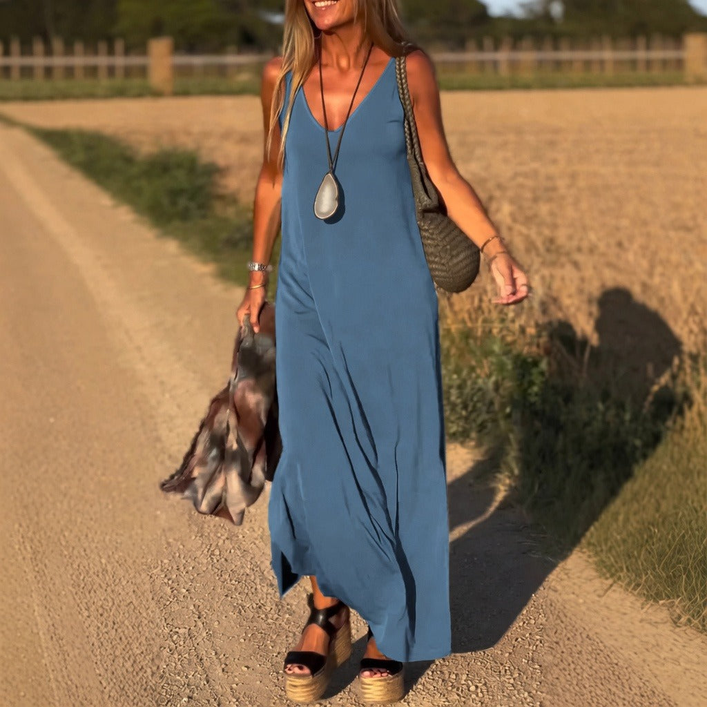 Riley - Luźna Maxi Sukienka