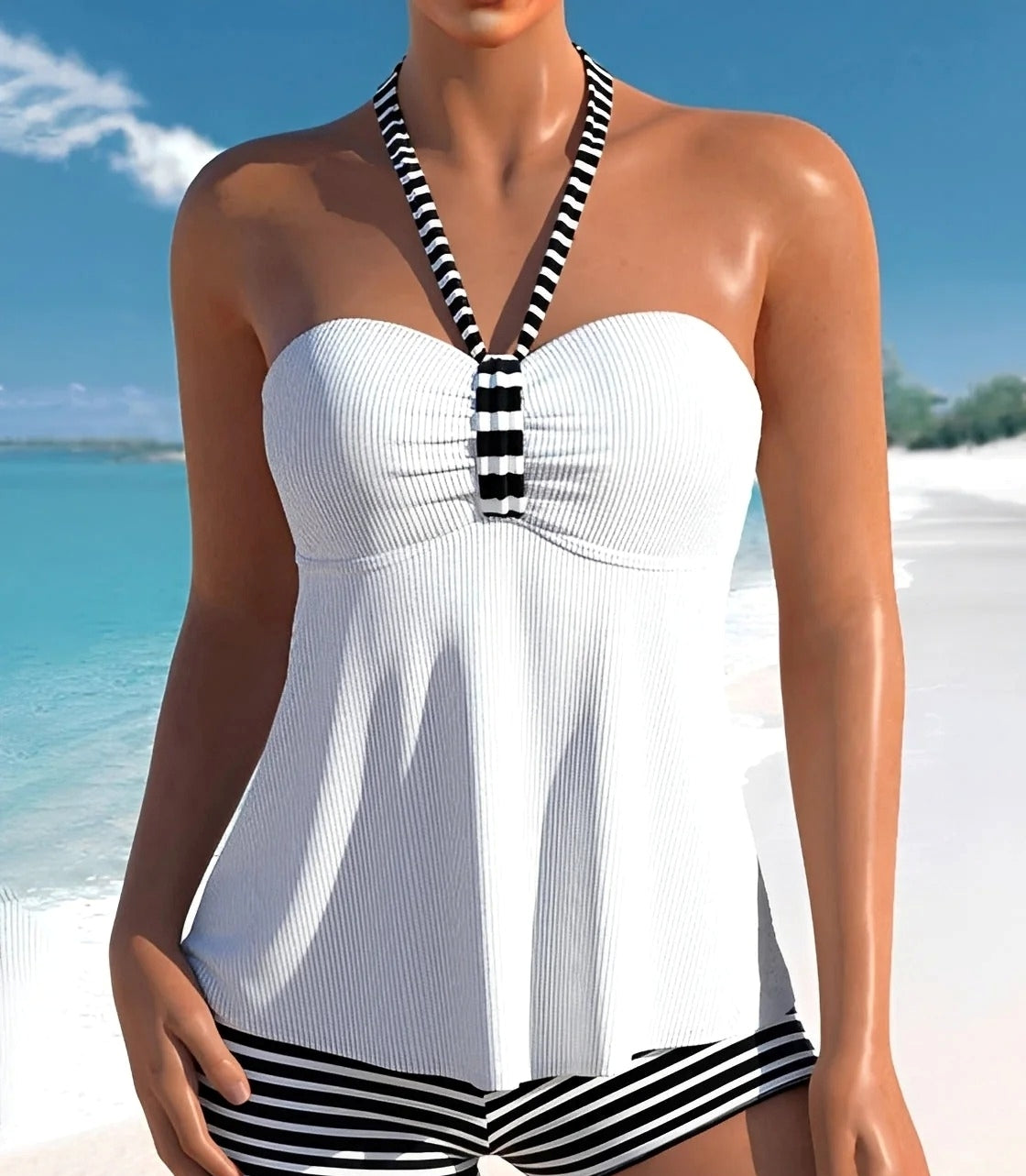 Ayla - Stylowe Halter Tankini