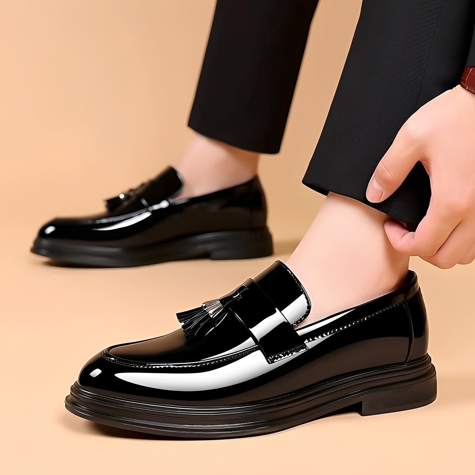 Jeevan - Buty Wizytowe z Miękką Gumową Podeszwą