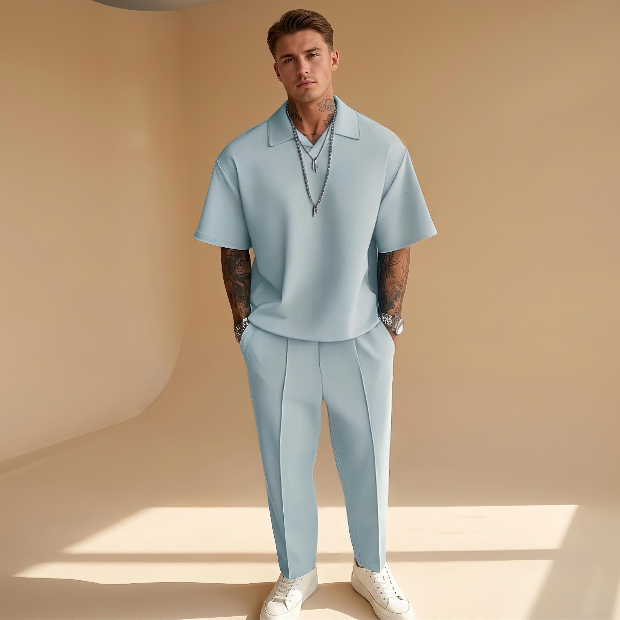 Johnston - Oversize'owy Casualowy Zestaw 2-Częściowy