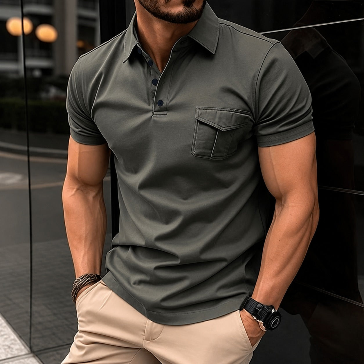 Jayden - Stylowa dopasowana koszulka polo