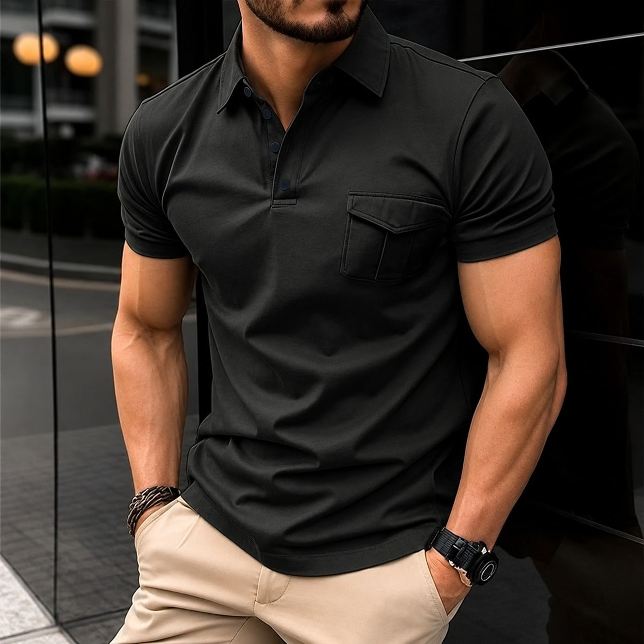Jayden - Stylowa dopasowana koszulka polo