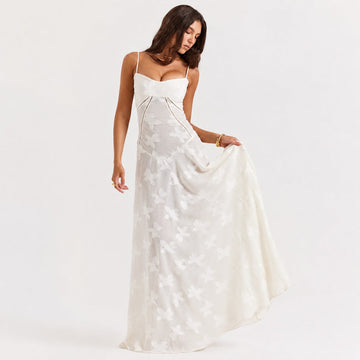 Jazmine - Stylowa dopasowana sukienka maxi