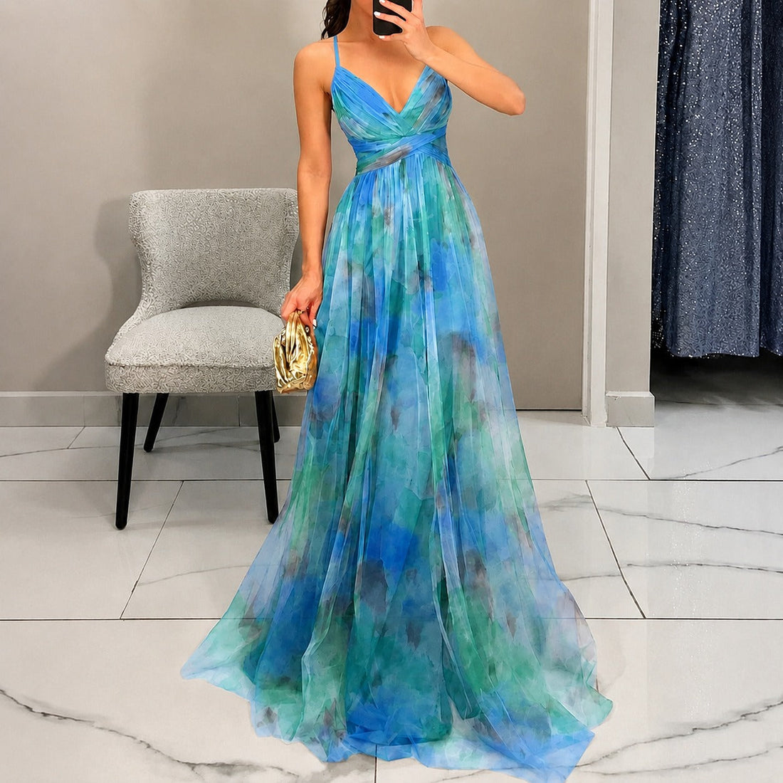 Michelle - Kwiatowa Sukienka Maxi