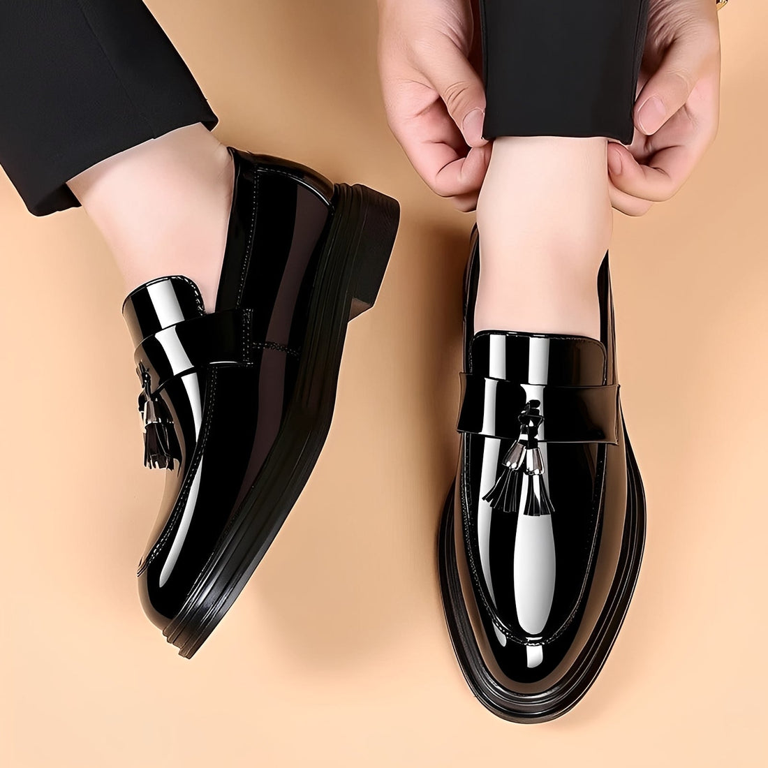 Jeevan - Buty Wizytowe z Miękką Gumową Podeszwą