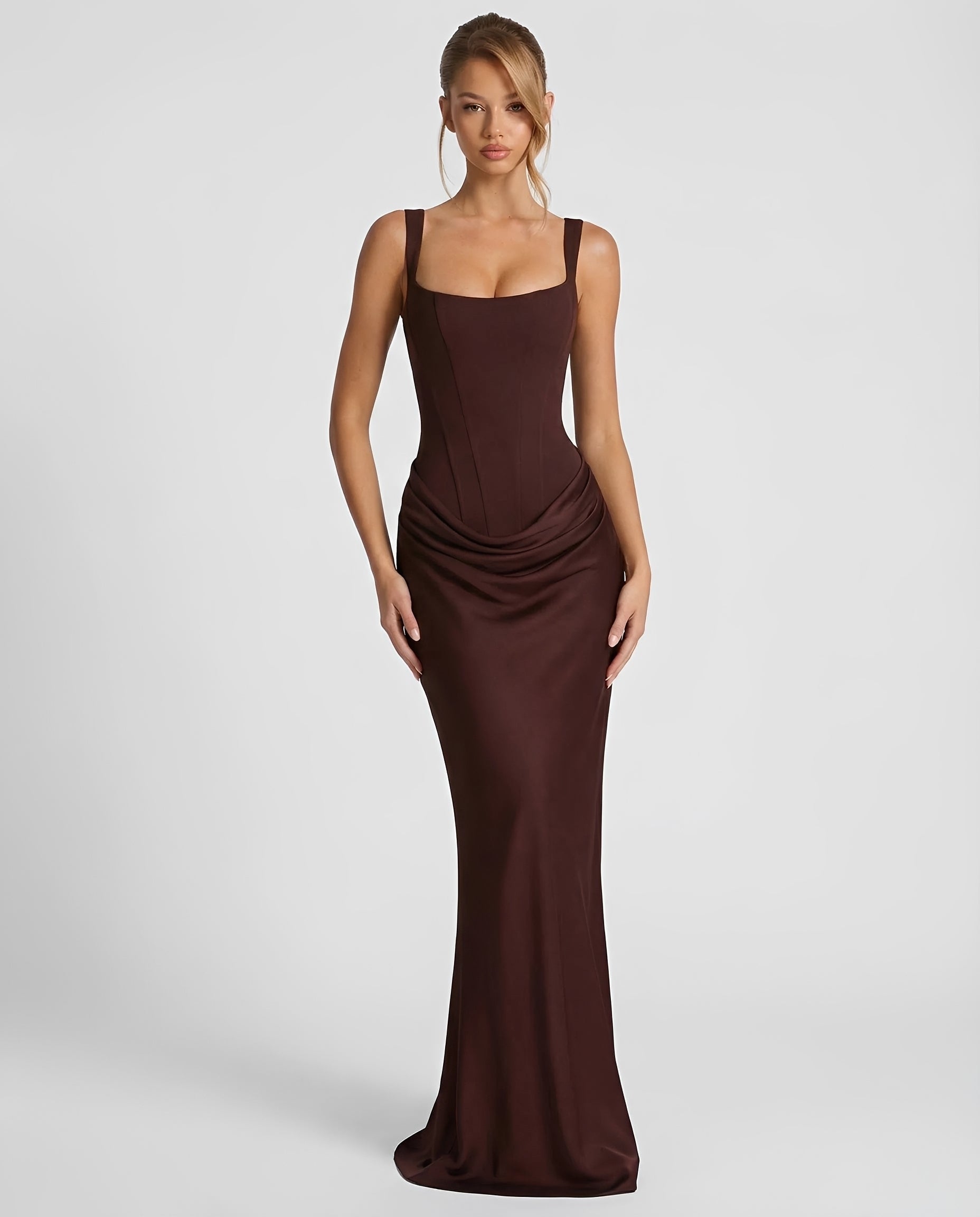 Dorsey - Elegancka sukienka maxi z gorsetem