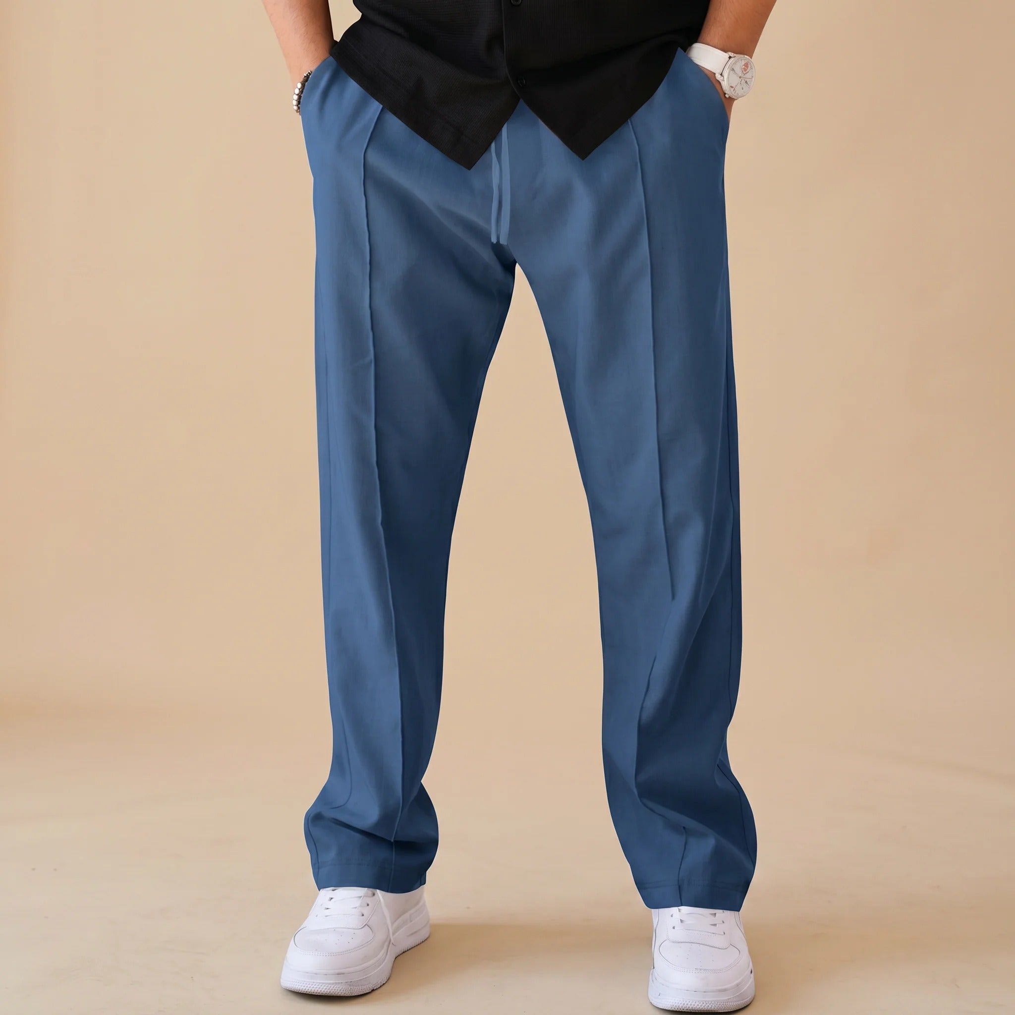 Chandler - Minimalistyczne Proste Spodnie Jogger