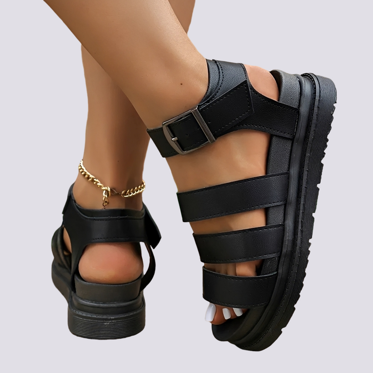 Cassidy - Casualowe Sandały Gladiatorki