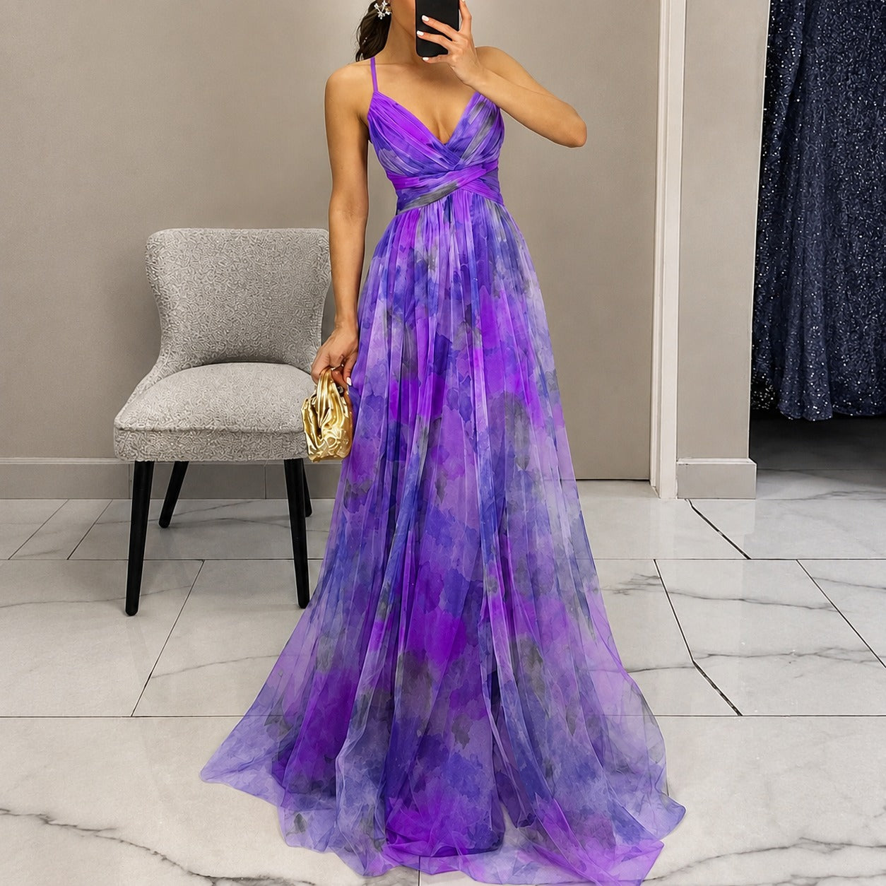 Michelle - Kwiatowa Sukienka Maxi