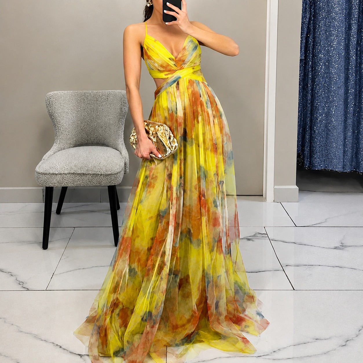 Michelle - Kwiatowa Sukienka Maxi