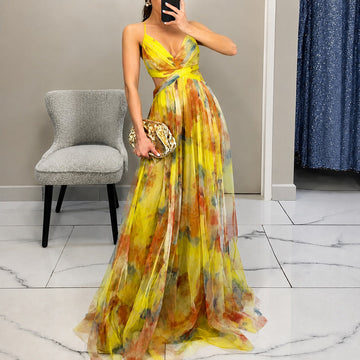 Michelle - Kwiatowa Sukienka Maxi