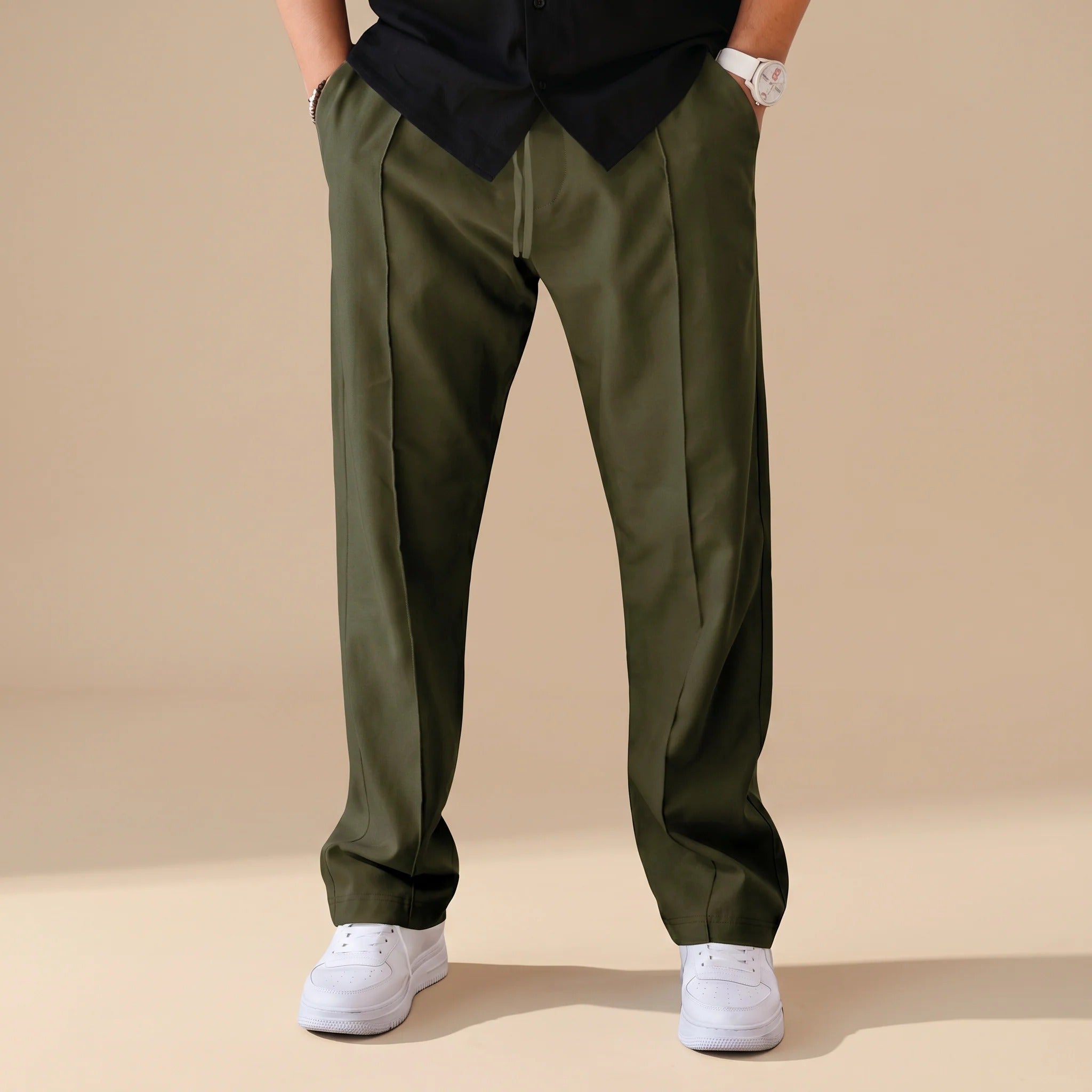 Chandler - Minimalistyczne Proste Spodnie Jogger