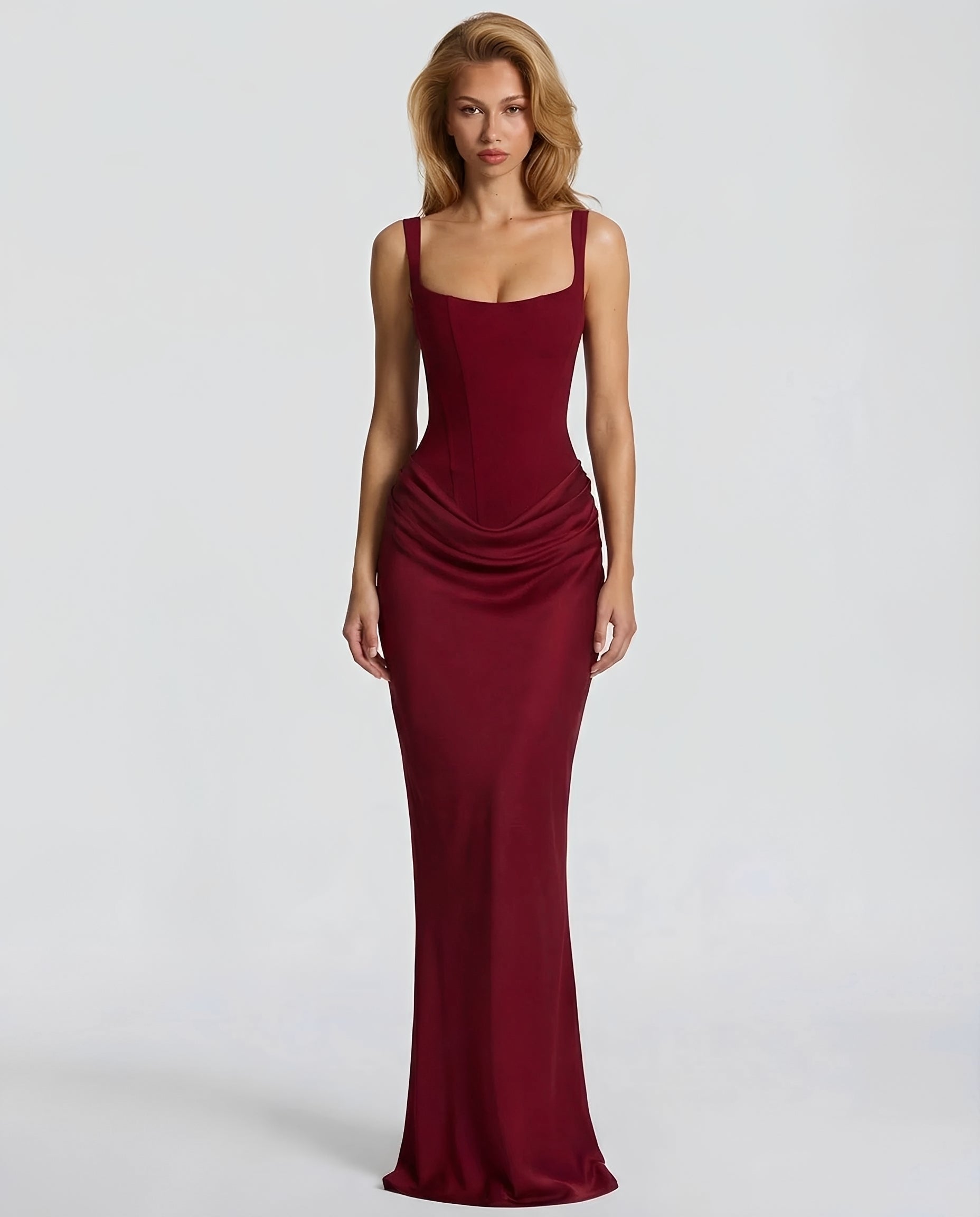 Dorsey - Elegancka sukienka maxi z gorsetem