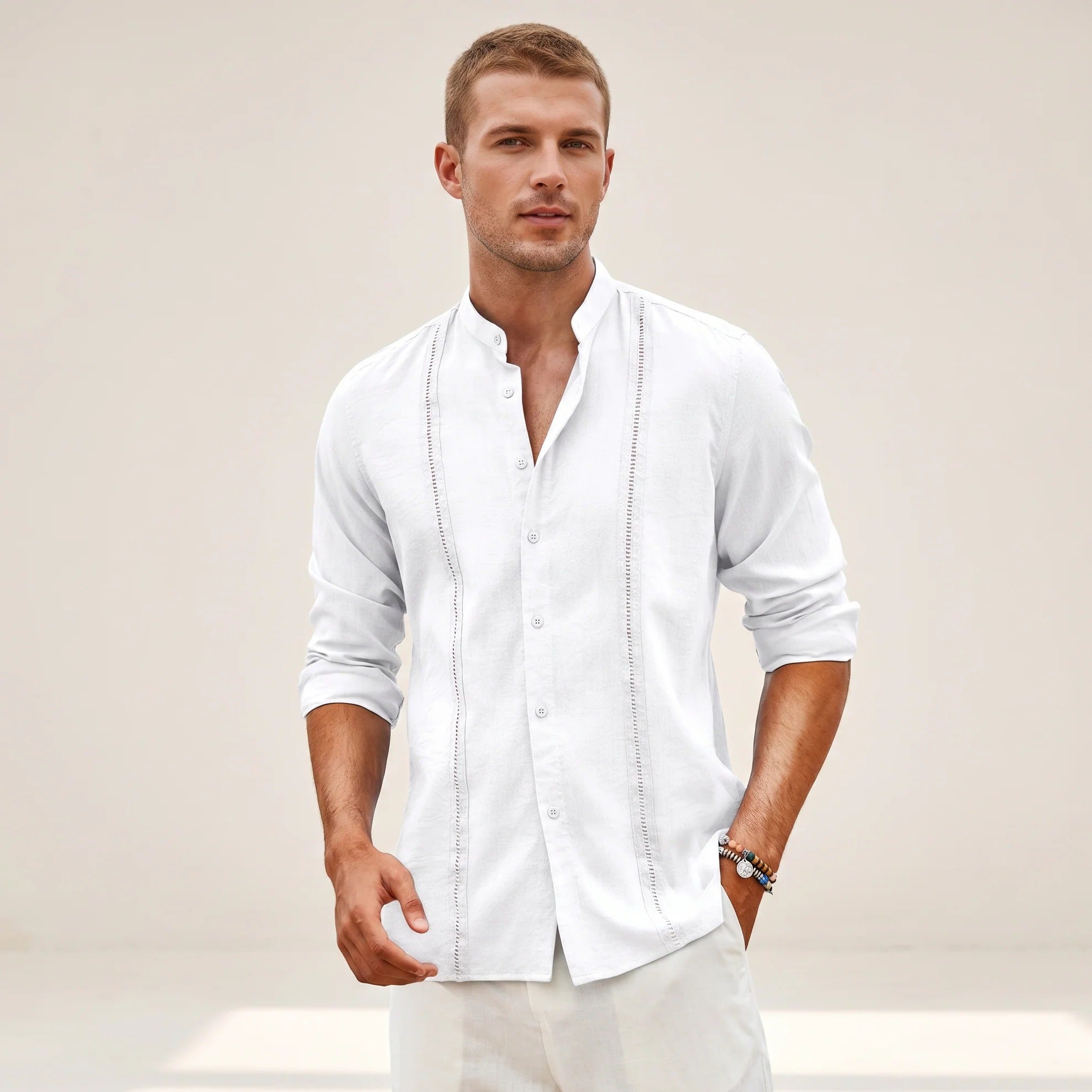 Olivier - Elegancka Haftowana Koszula