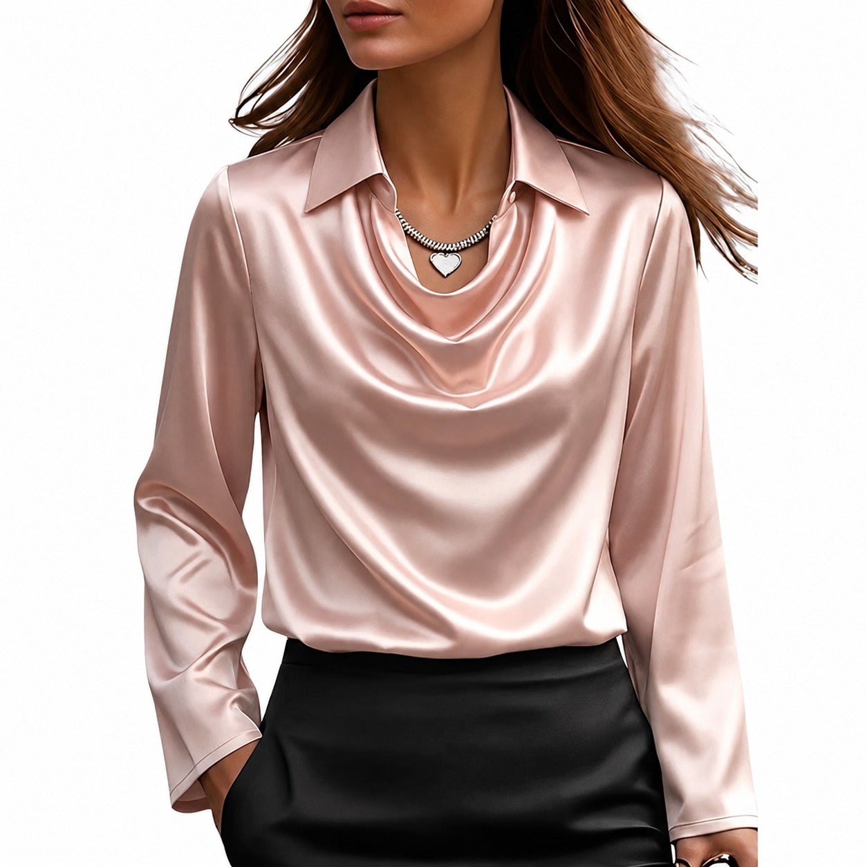 Dionne - Elegancka bluzka z długim rękawem dla kobiet