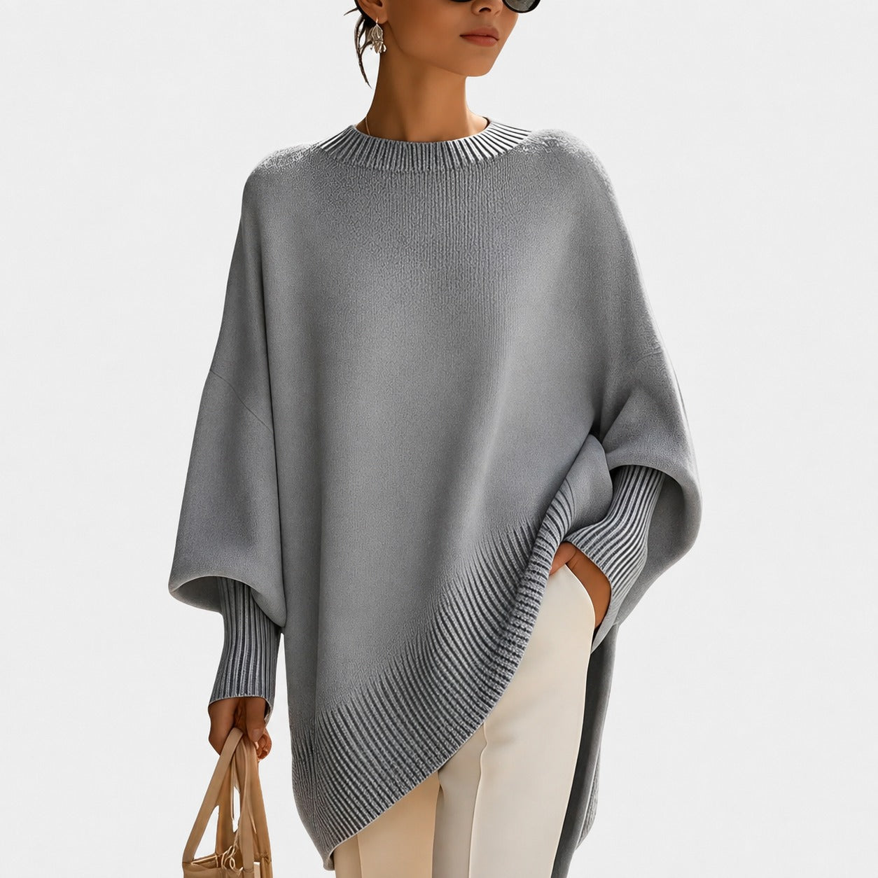 Pamella - Modny oversize sweter dla kobiet