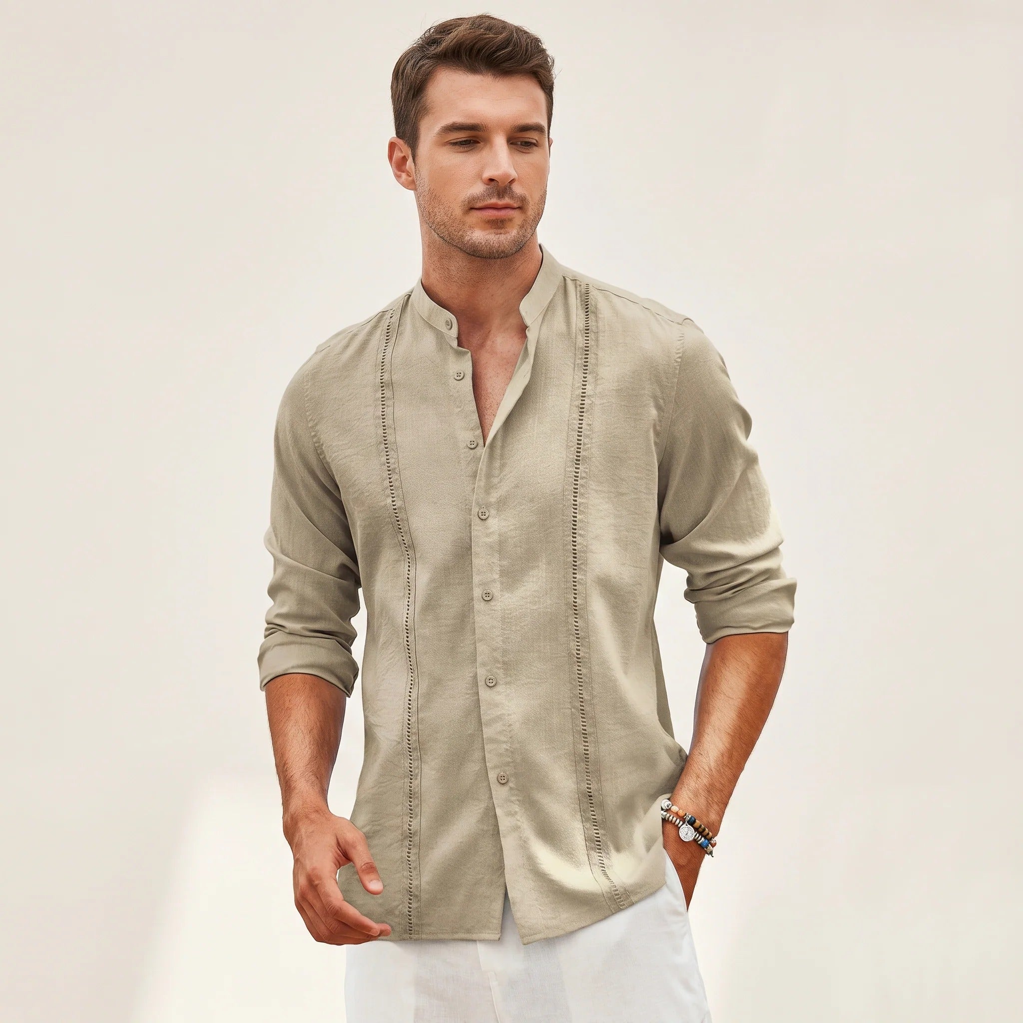 Olivier - Elegancka Haftowana Koszula