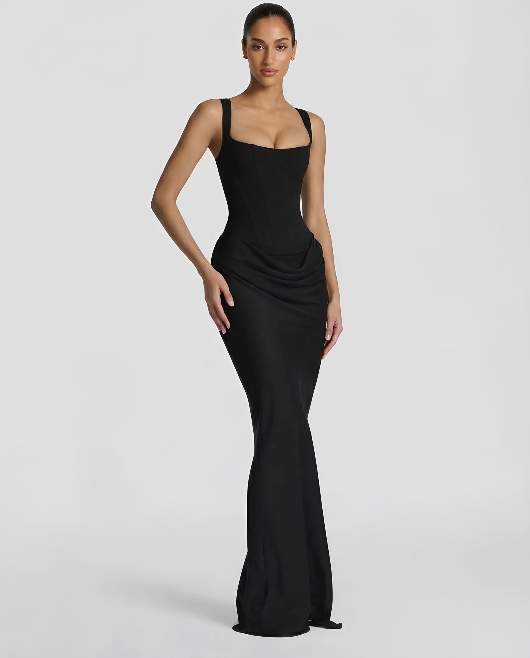 Dorsey - Elegancka sukienka maxi z gorsetem