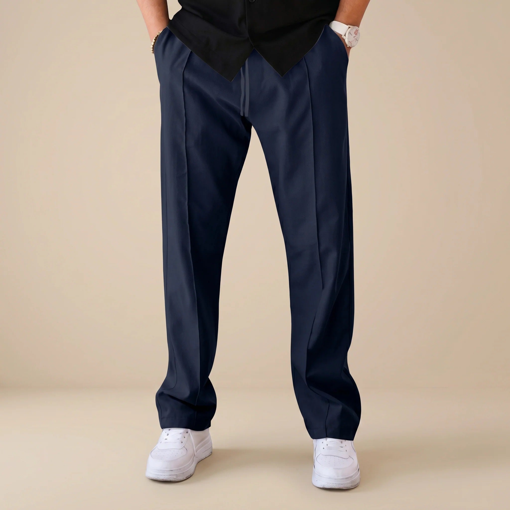 Chandler - Minimalistyczne Proste Spodnie Jogger