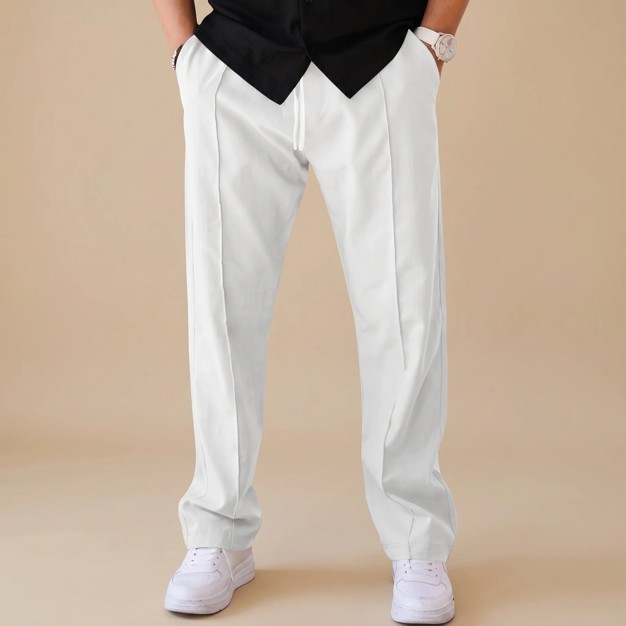 Chandler - Minimalistyczne Proste Spodnie Jogger