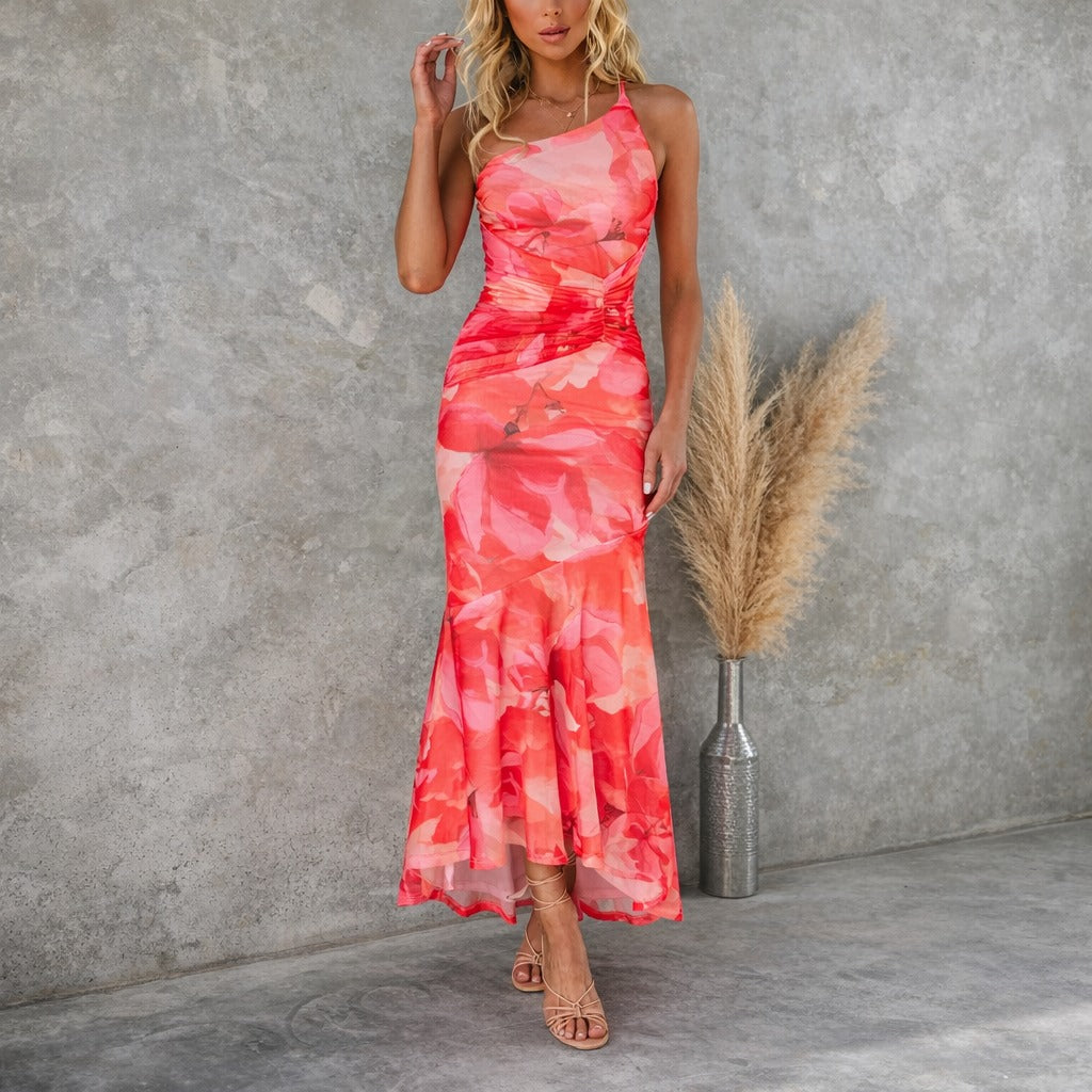 Tiffany - Kwiecista Midi Sukienka