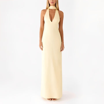 Amelie - Sukienka Maxi z Halter Neck